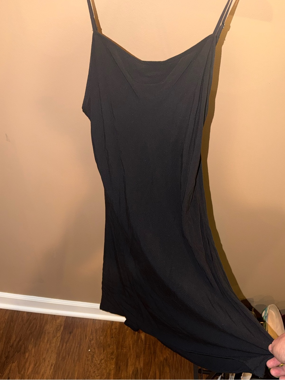 Abercrombie & Fitch Black Midi Slip Dress - Picture 3 of 4